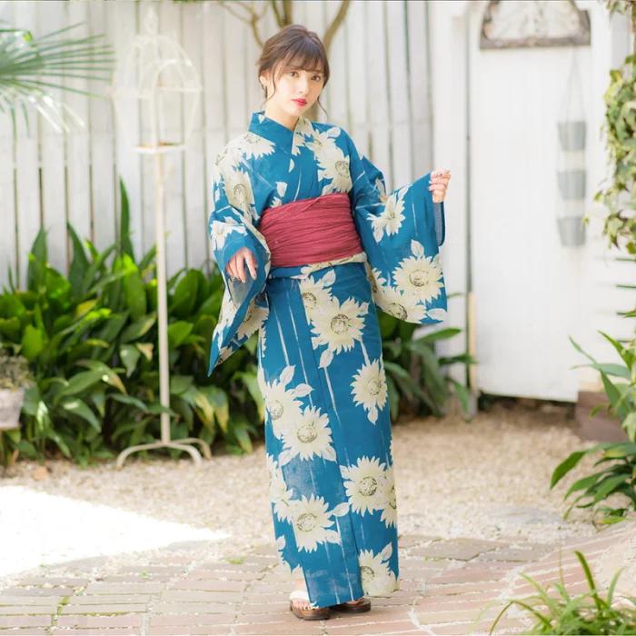 Japanese Women Formal Wear - Quimono Yukata Japonês Feminino de Algodão