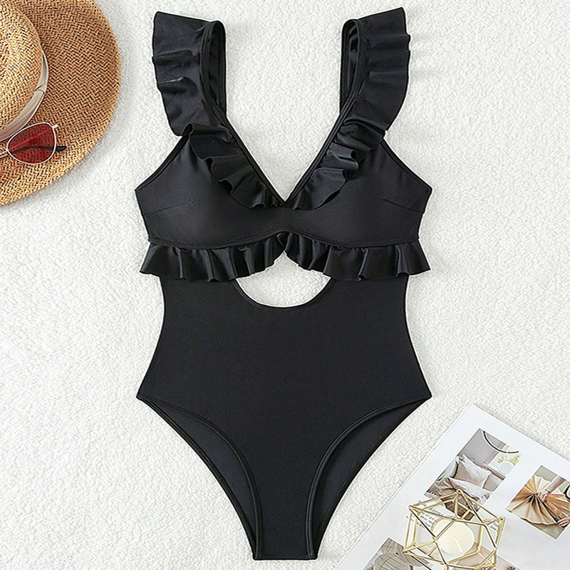 Maiô feminino de peça única ci - Monochrome Suit Set avaliação e preço