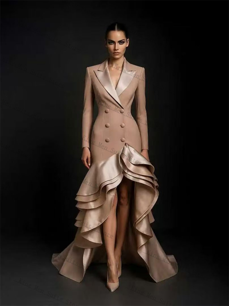 Champagne feminino ternos 1 pe - Women'S Formal Wear For A Wedding avaliação e preço