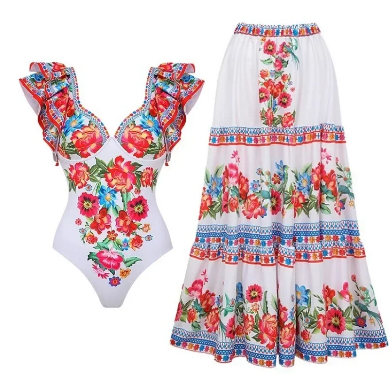Maiô de uma peça estampado par - Monochrome Suit Set avaliação e preço