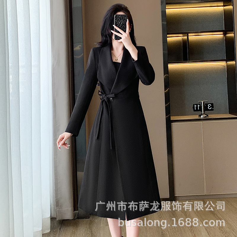 Novo Casaco Trench Feminino Ou - Women'S Formal Wear Pants Suit avaliação e preço