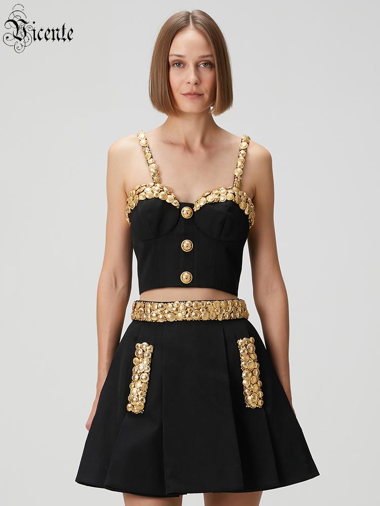 Vc conjunto de vestido preto d - Women'S Formal Evening Wear Tops avaliação e preço
