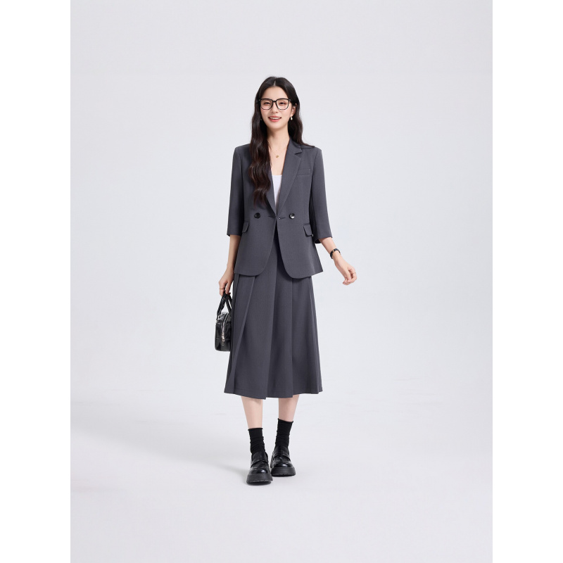 Conjunto de Terno Feminino Azu - Women'S Formal Wear Pants Suit avaliação e preço