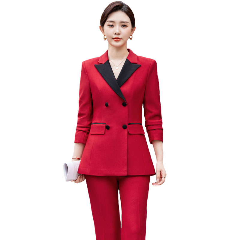 Conjunto de jaqueta e calças f - Women'S Formal Wear Pants Suit avaliação e preço
