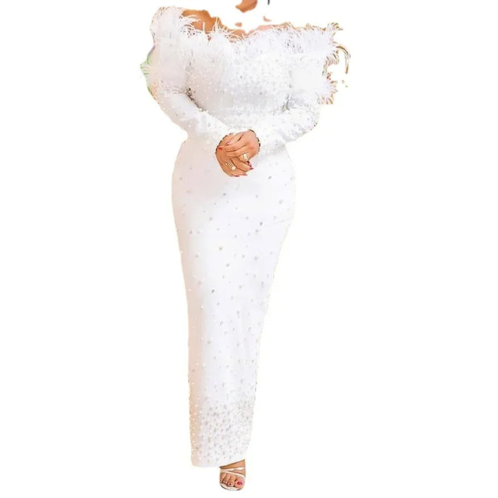 Vestido Branco de Festa para M - Formal Wear Gowns For Women avaliação e preço